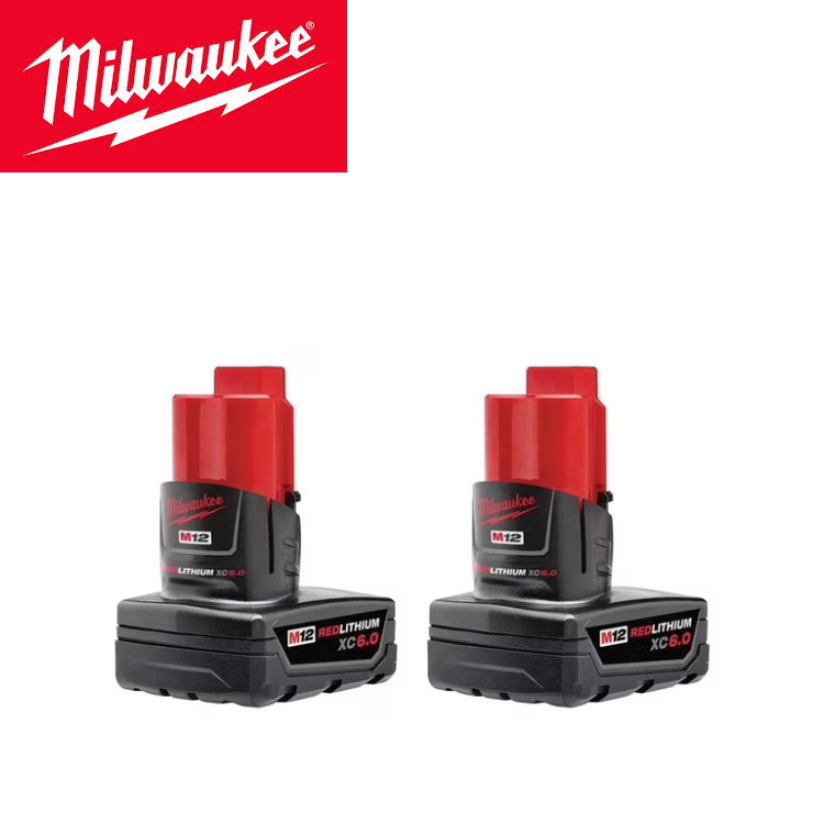 PAQUETE DE BATERÍAS XC6.0 M12™ REDLITHIUM™ DE CAPACIDAD EXTENDIDA MILWAUKEE