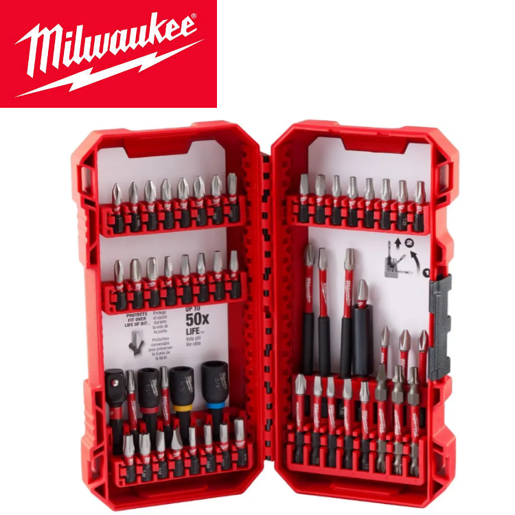 SHOCKWAVE™ 30° KNUCKLE™ PIVOTING BIT HOLDER -11PC MILWAUKEE 48-32-