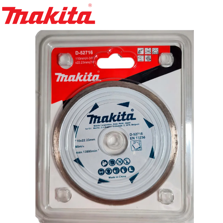 DISCO DIAMANTADO 110MM X 22.23MM CERAMICA/PORCELANATO MAKITA D-52716