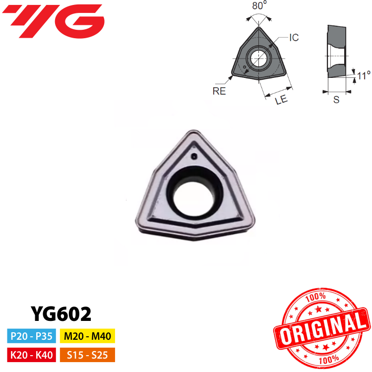 INSERTO BROCA WCMX 030208-YG602