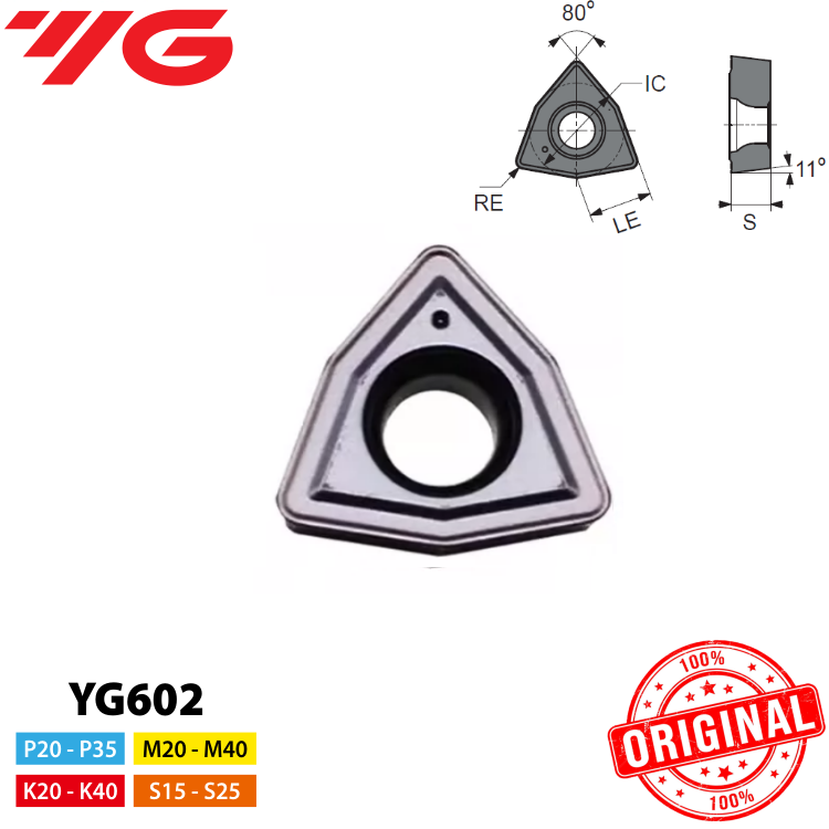 Inserto Broca Wcmx 040208-Yg602
