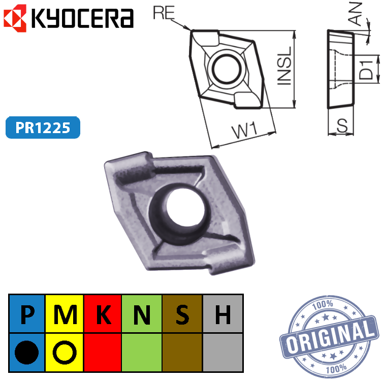 Inserto Broca Zcmt06T204Sp Pr1225
