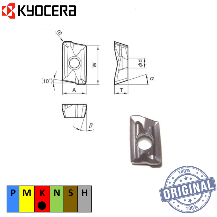 Inserto Fresa Bdmt 11T308Er-Jt Pr1210