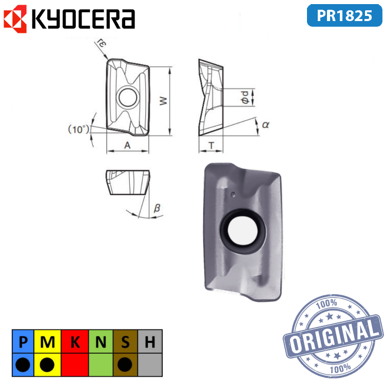 INSERTO FRESA BDMT 11T308ER-JT PR1225/PR1825 TLT00041