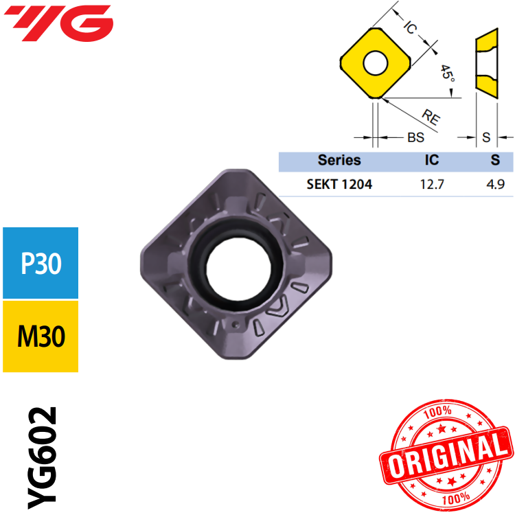 Inserto Fresa Sekt 1204Aftn-Yg602