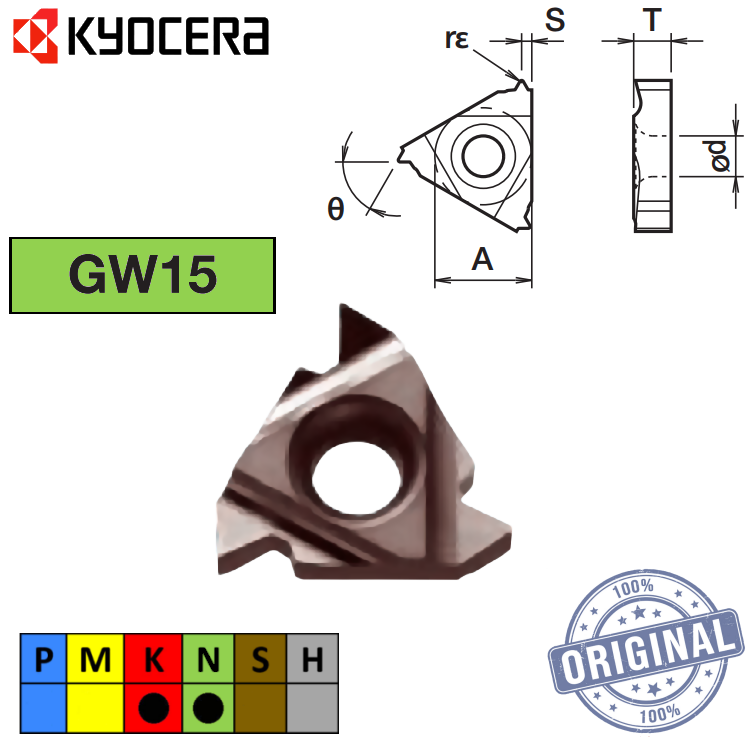 Inserto Roscado 16Irag60 Gw15