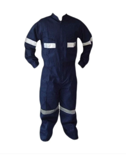 BUZO POPLIN PIL AZUL C/CTA REFL T/M