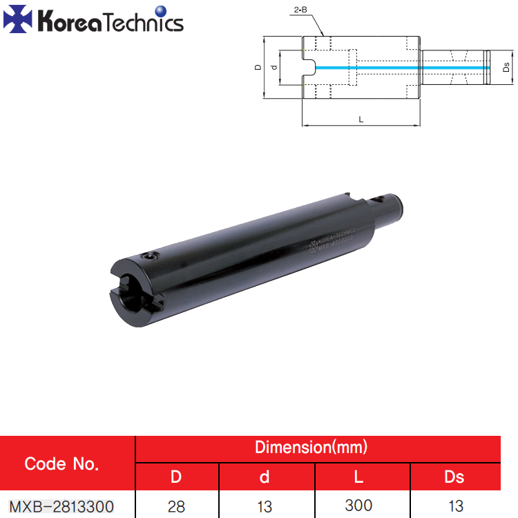T.EXTENSION MXB-2813300 Ø28MM L300MM T13