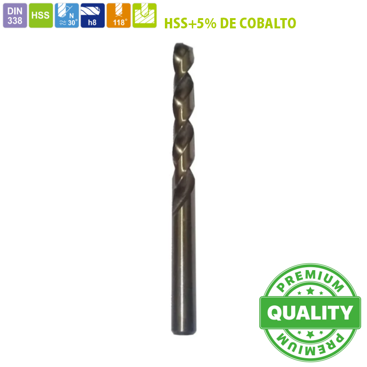 BROCA CILINDRICA 18.0 MM CON 5%CO
