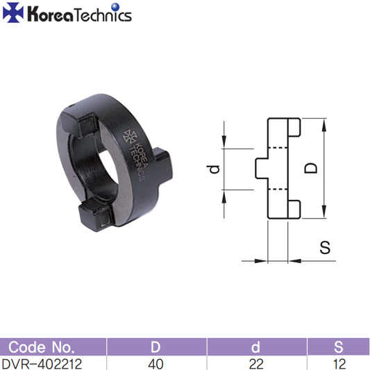 ANILLO-GUIA DVR-402212 Ø40MM ØINT.22MM