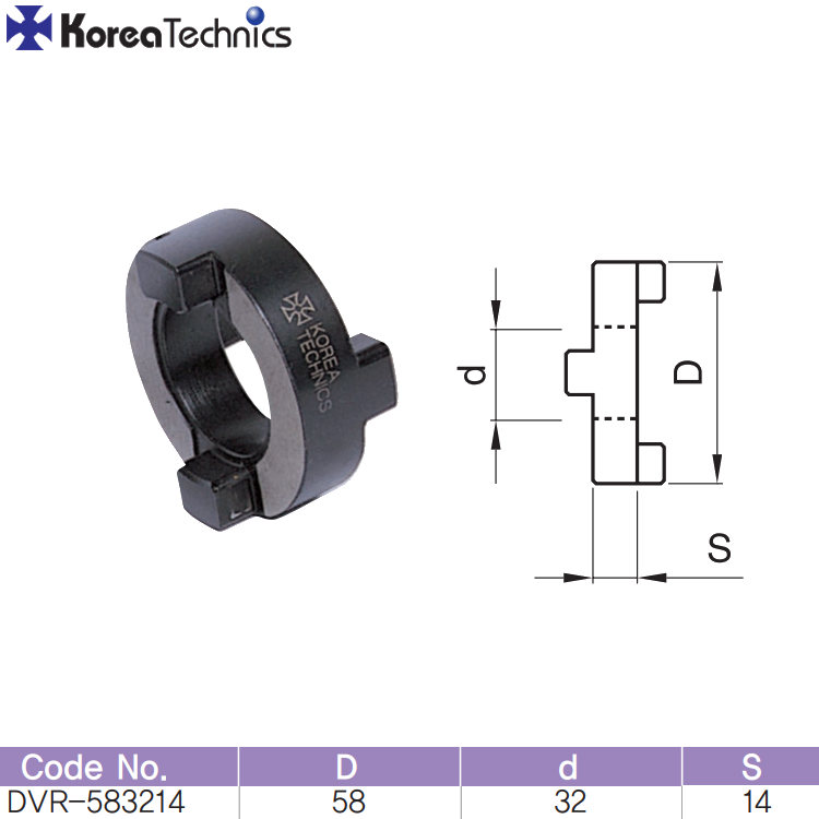ANILLO-GUIA DVR-583214 Ø52MM ØINT.32MM