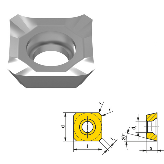 Inserto Fresa Seht 1204Aefn-27P H216T