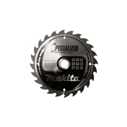 DISCO DE SIERRA PARA ALUMINIO SOLDADURA LASER 165mm x 20mm x 60T       MAKITA