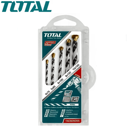 JUEGO BROCAS CEMENTO 5 PCS     TOTAL     TACSD5055
