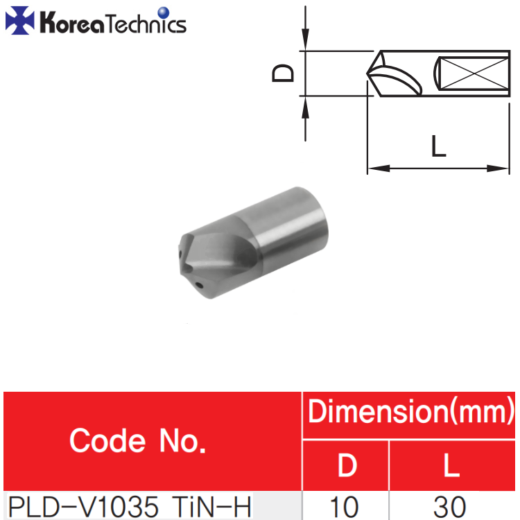 BROCA PILOTO PLD-10A30H Ø10MM