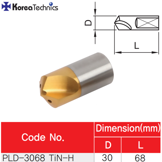 BROCA PILOTO PLD-3068TIN-H Ø30MM