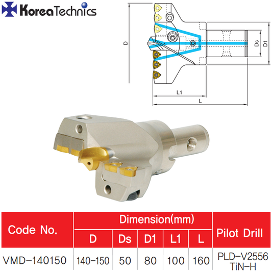 CABEZA AJUSTABLE VMD-140150 Ø140-150MM
