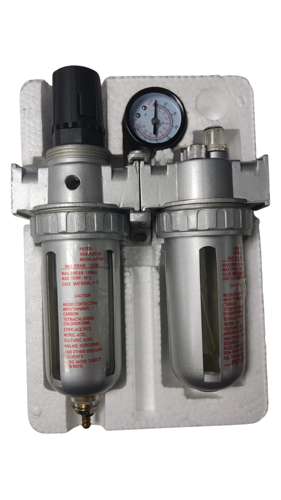 Filtro De Aire Con Regulacion Y Lubricacion (10Bar) 1/4' Zp37A  Zp-37A