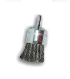 GRATA CONICA TRENZADA Ø65MM CON VASTAGO 6MM