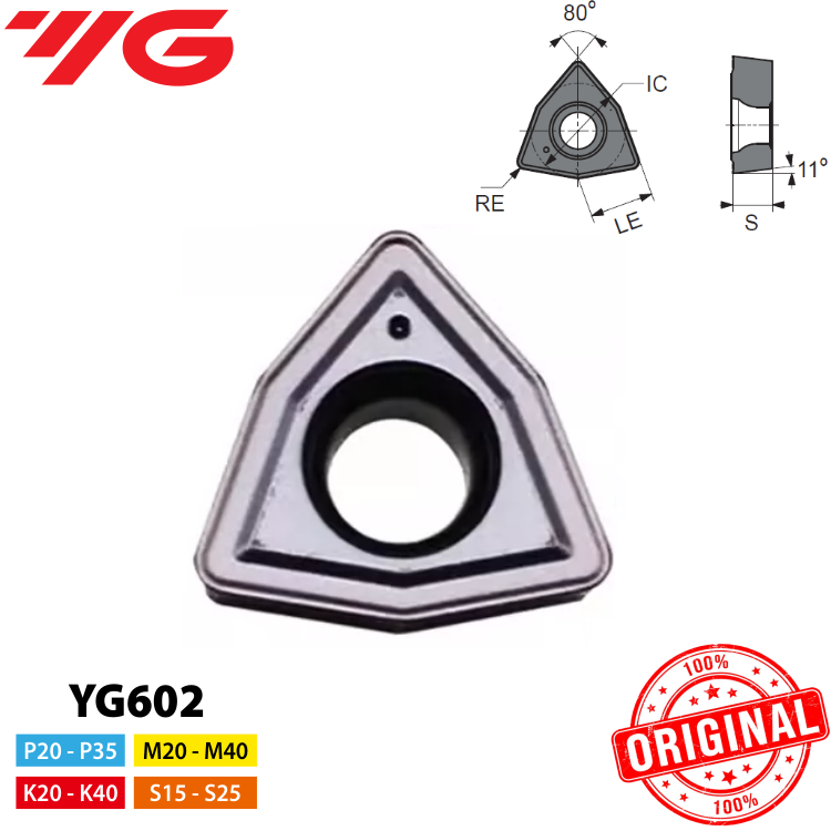 INSERTO BROCA WCMX 080412-YG602
