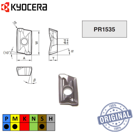 Inserto Fresa Bdmt 110304Er-Jt Pr1535 Tlc00323