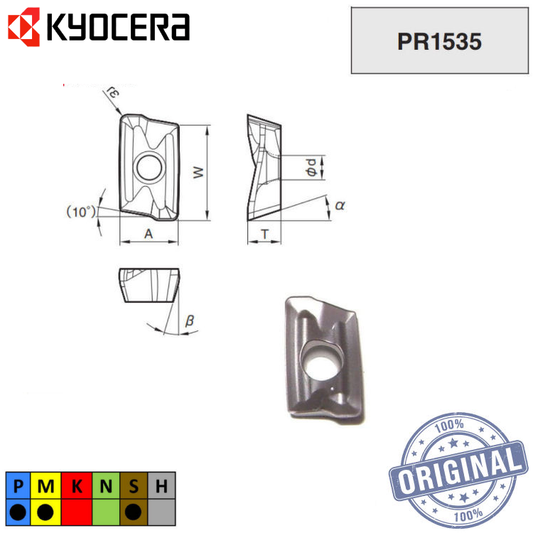 Inserto Fresa Bdmt 110308Er-Jt Pr1535 Tlc00324
