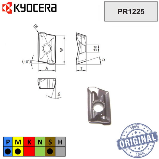 INSERTO FRESA BDMT 11T304ER-JT PR1225 TKB00360
