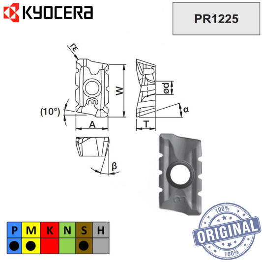 Inserto Fresa Bdmt 11T308Er-N3 Pr1225