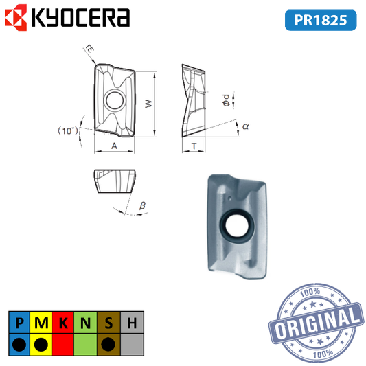 Inserto Fresa Bdmt 11T320Er-Jt Pr1225 Tkb00364