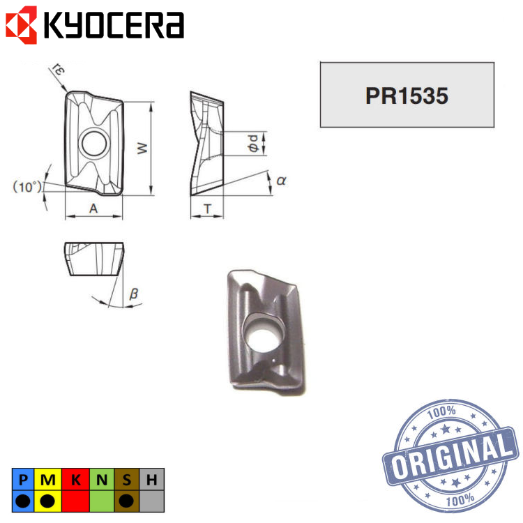 Inserto Fresa Bdmt 11T320Er-Jt Pr1535