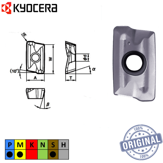 INSERTO FRESA BDMT 170408ER-JT PR1225 PR1825 (APKT 16)