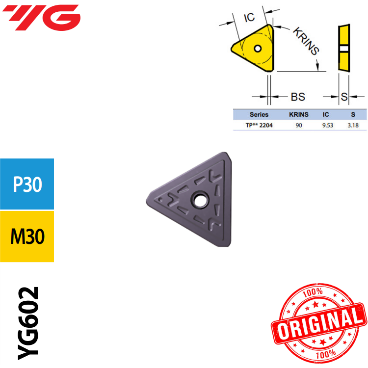 Inserto Fresa Tpkn 1603Pdtr-Yg602