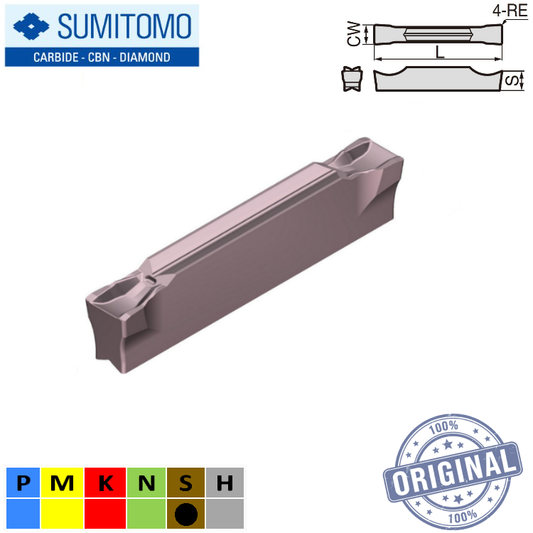 INSERTO RANURADO GCMN2002-GG-AC520U (2MM)