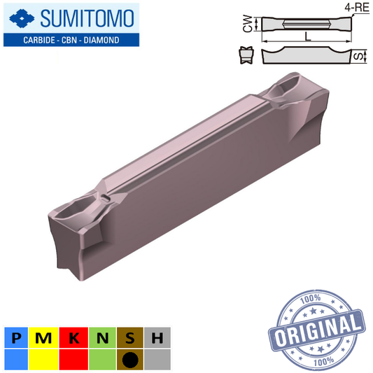 INSERTO RANURADO GCMN3004-GG-AC520U (3MM)