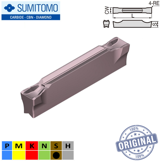 INSERTO RANURADO GCMN4004-GG-AC520U (4MM)