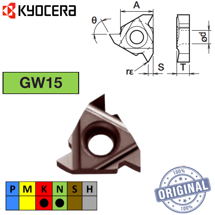 Inserto Roscado 22Ern60 Gw15