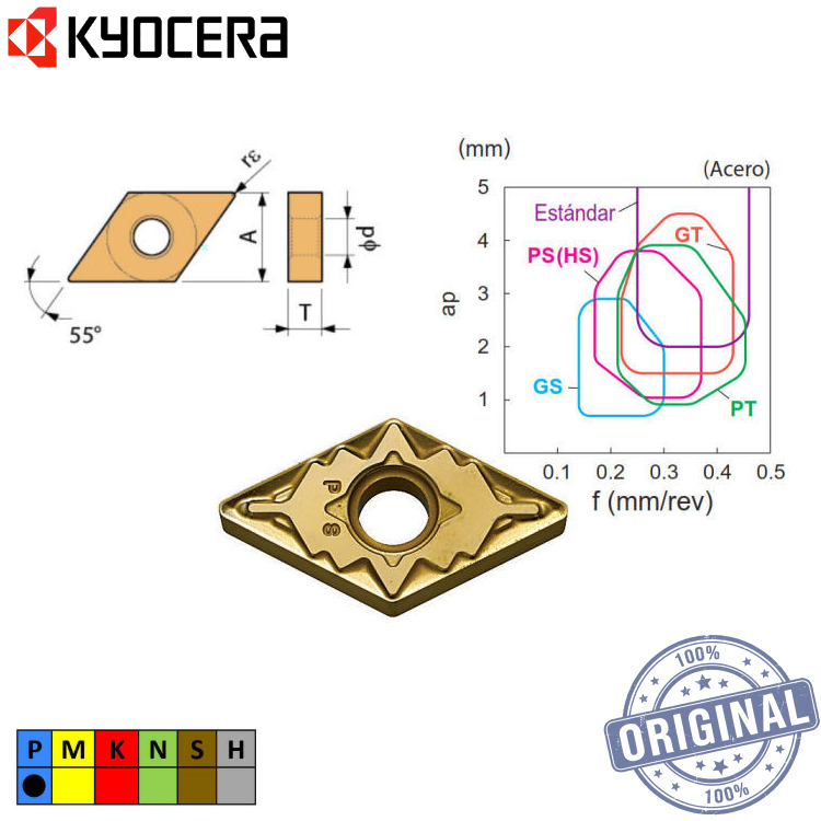 Inserto Torno Dnmg 150604Ps Ca5515
