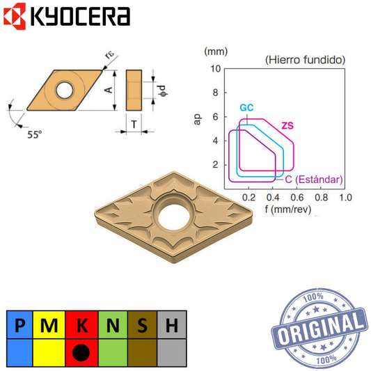 Inserto Torno Dnmg 150608Zs Ca4505 Tjd02476