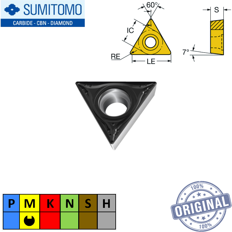 INSERTO TORNO TCMT 110208N-SU-AC630M