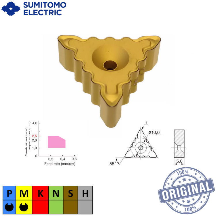 Inserto Torno Trm 551704-Gu Ac700G