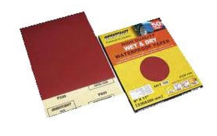 Lija 230X280Mm Grado 100 Wet & Dry (Madera)(Al Agua)(Oxido Aluminio)