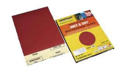 Lija 230X280Mm Grado 150 Wet & Dry (Madera)(Al Agua)(Oxido Aluminio)