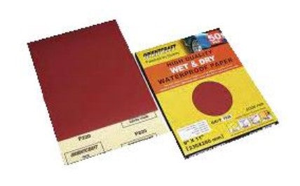 Lija 230X280Mm Grado 180 Wet & Dry (Madera)(Al Agua)(Oxido Aluminio)