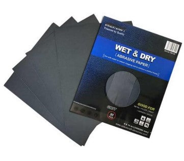 Lija 230X280Mm Grado 220 Wet & Dry (Madera)(Al Agua)(Carburo De Silicio)