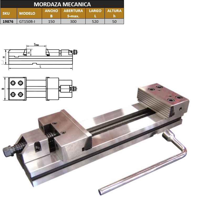 MORDAZA GT150B-I 300MM