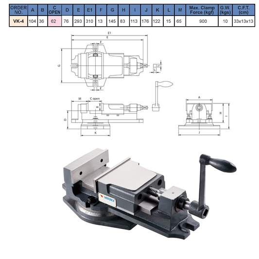 PRENSA GIRATORIA VK-4 104MM