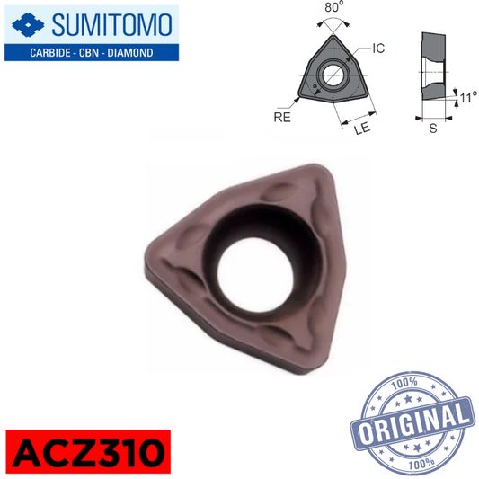 Inserto Broca Wcmx 040208Fn Acz310