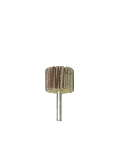 RUEDA TRASLAPADA Ø30MM CON VASTAGO GRANO 120 ZLG-35