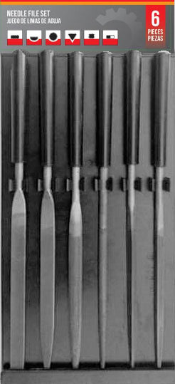 SET DE LIMAS MATRICERAS 6PCS