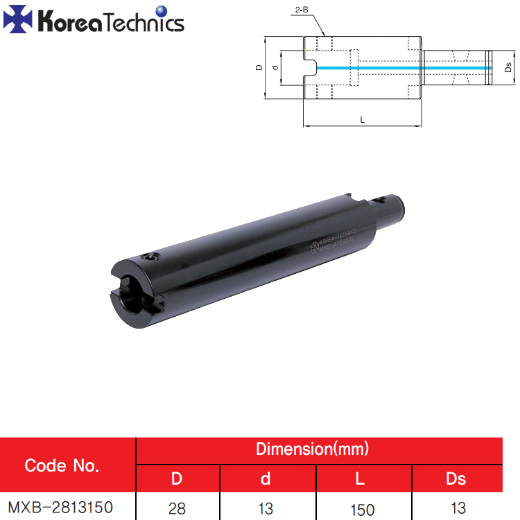 T.EXTENSION MXB-2813150 Ø28MM L150MM T13